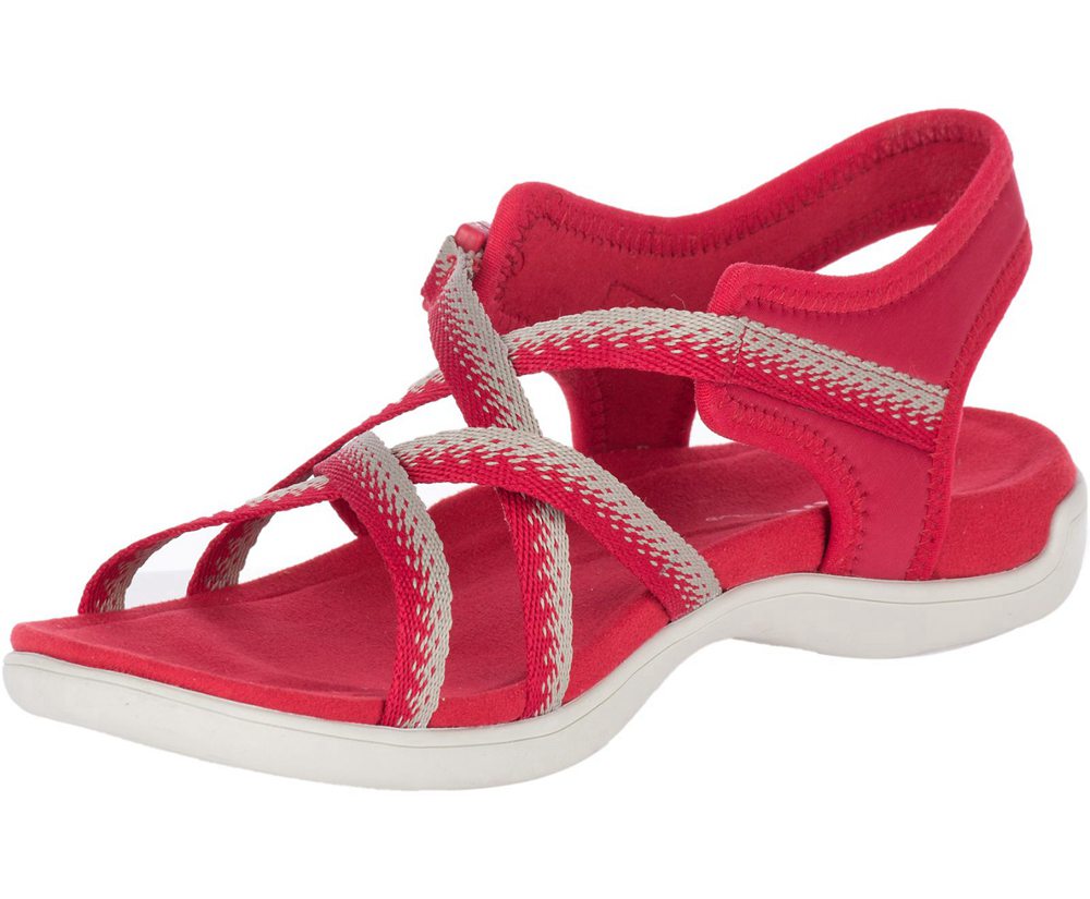 Merrell Sandals Red - District Muri Lattice - Womens 09WQCYUJN